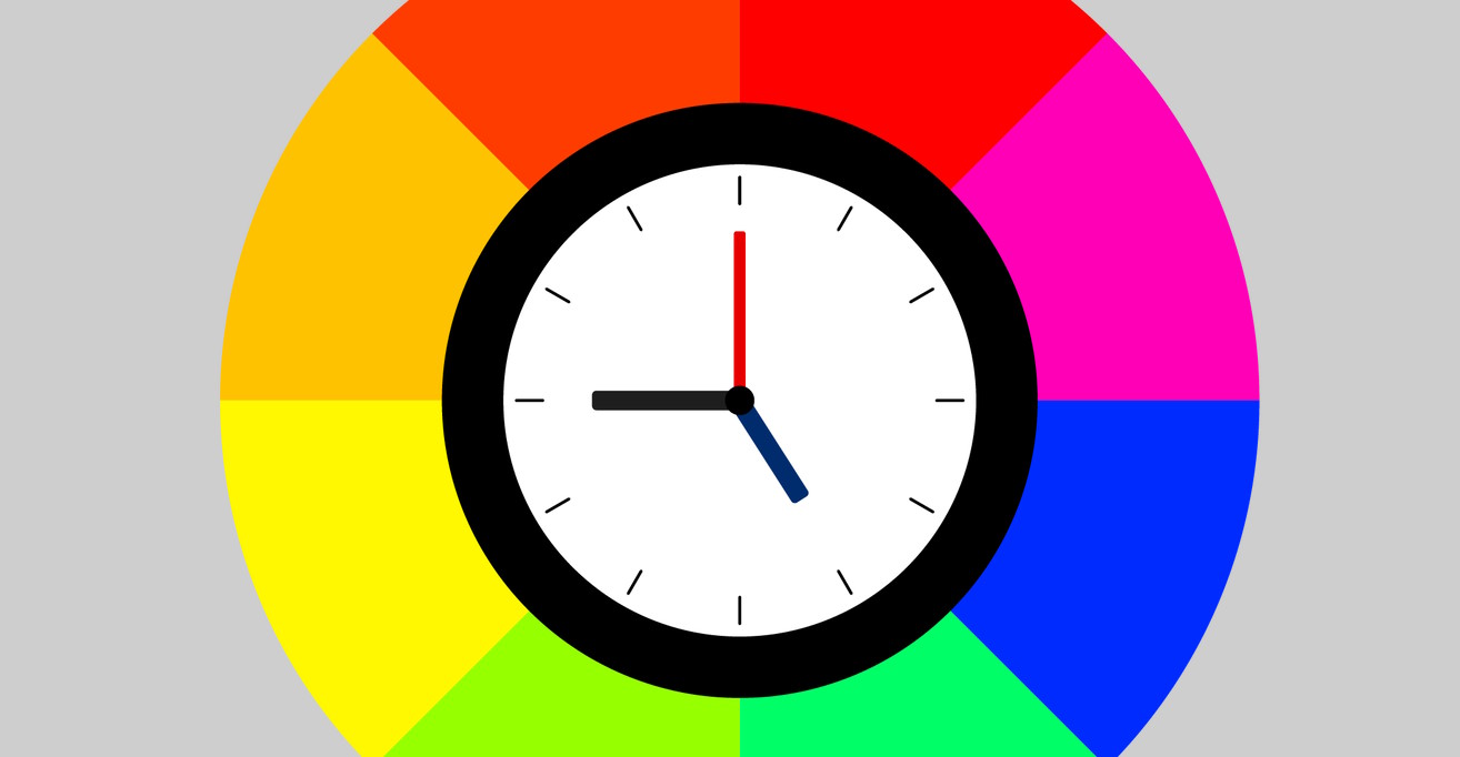 HEX color clock